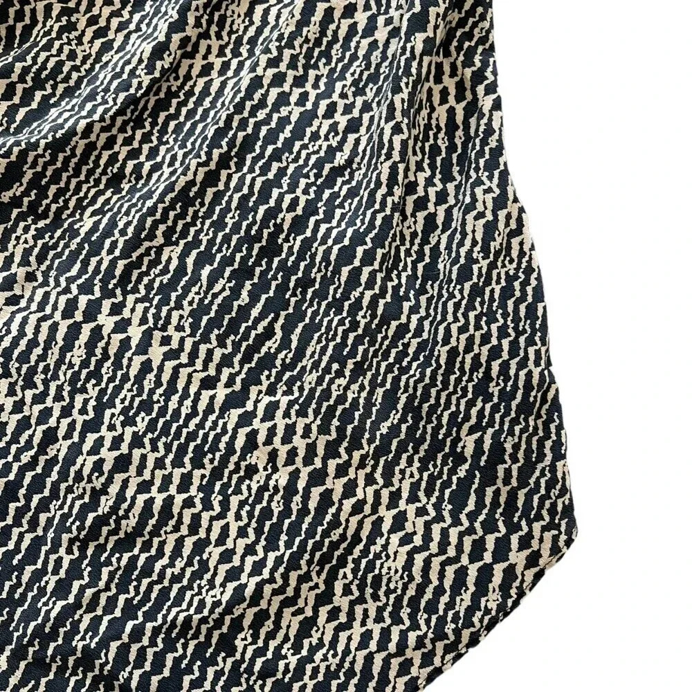 Gemma for Co Op Barneys New York Brown Animal Print Silk Blouse S - Picture 2 of 4